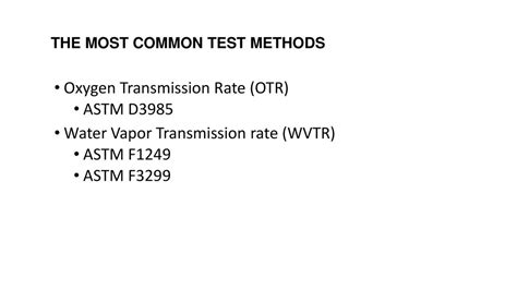 astm method for otr